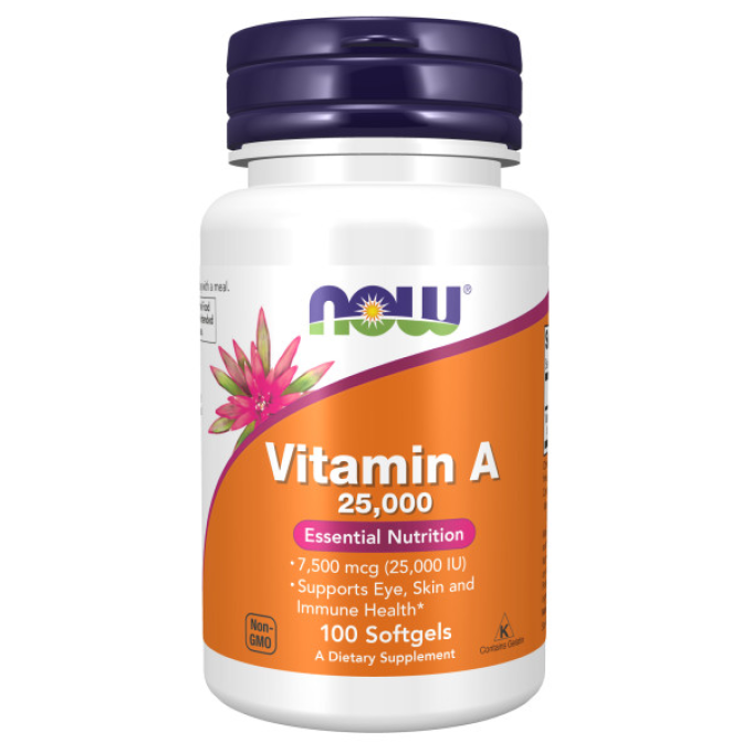 Витамин А NOW FOODS A 25000 IU 100 капсул NS29465