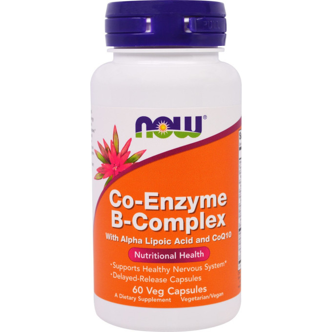 Витамины NOW FOODS B-Complex Co-Enzyme, 60 капсул NS29505